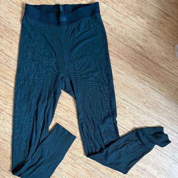 Skims Dark green Cotton Rib Legging Size Small - Picture 1 of 5